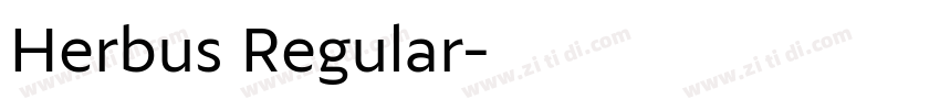 Herbus Regular字体转换